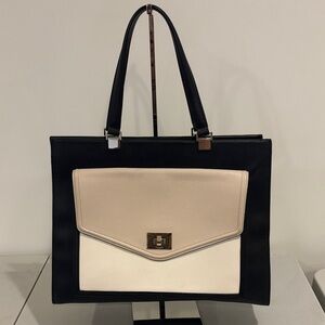 Elegant Black and Cream Kate Spade Handbag